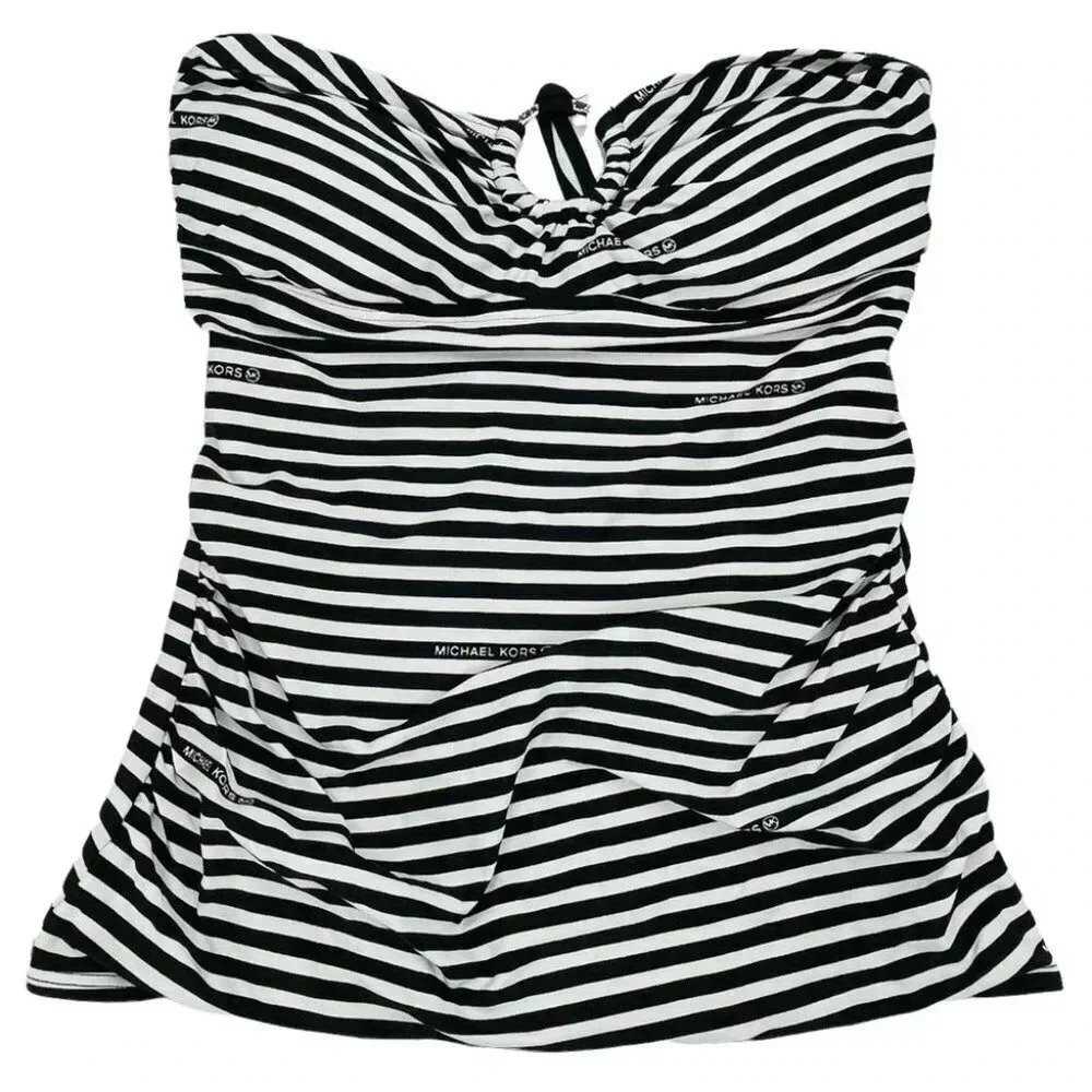 MICHAEL Michael Kors Striped Ring Detail Tankini Swim Top Size XS - Picture 3 of 8
